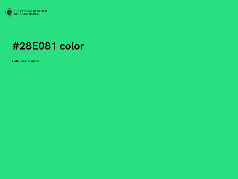 #28E081 color image