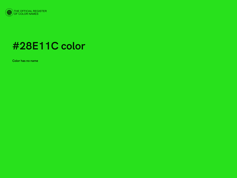 #28E11C color image