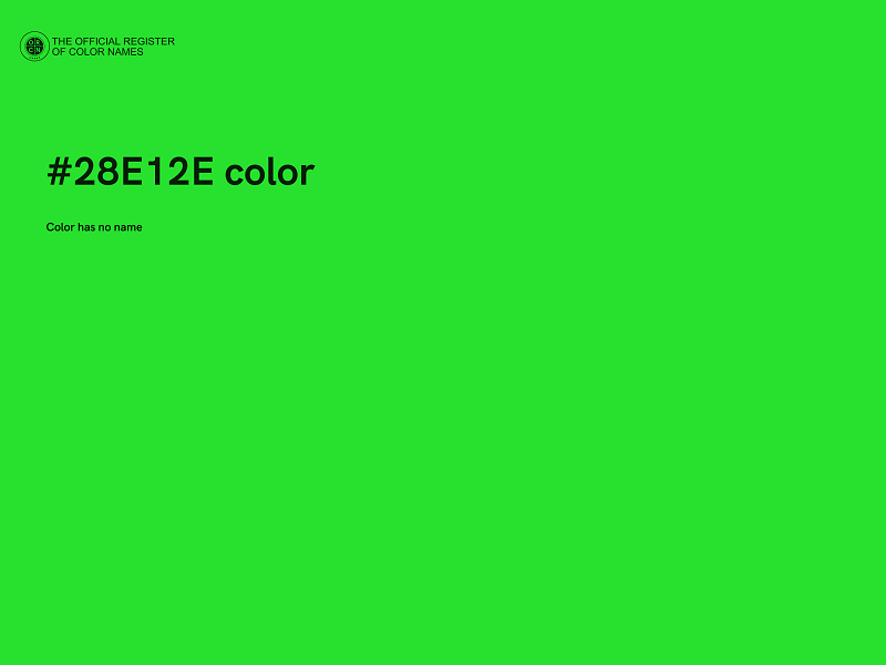 #28E12E color image