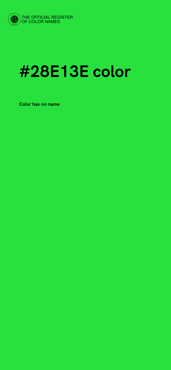 #28E13E color image