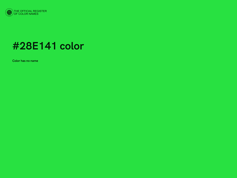 #28E141 color image