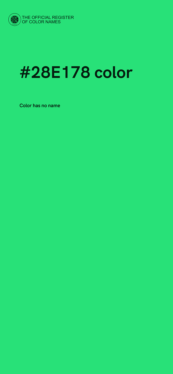 #28E178 color image