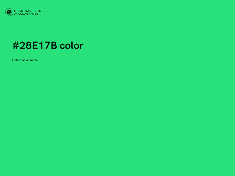 #28E17B color image