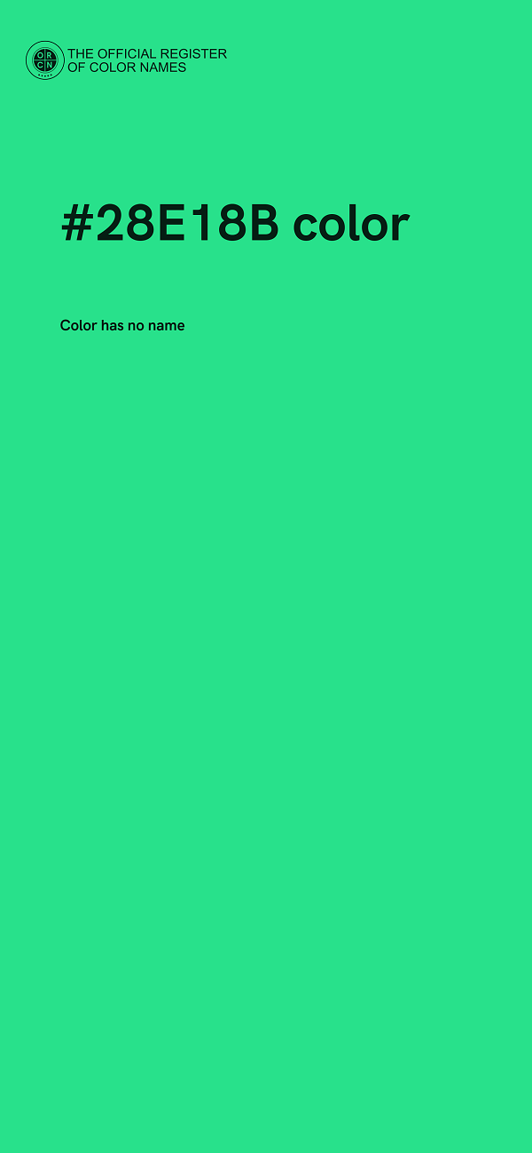 #28E18B color image