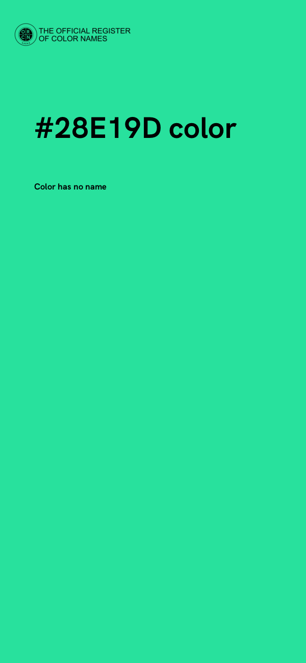 #28E19D color image