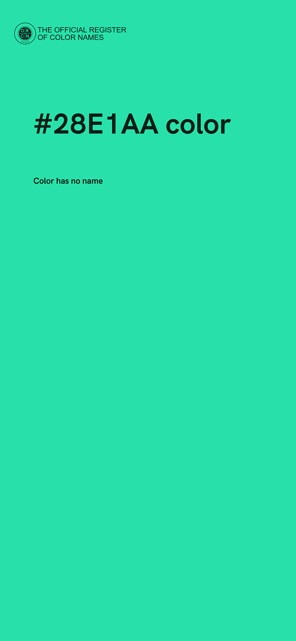 #28E1AA color image