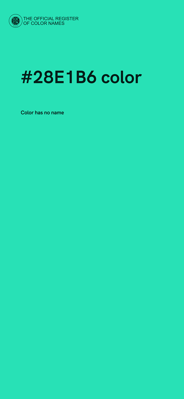 #28E1B6 color image