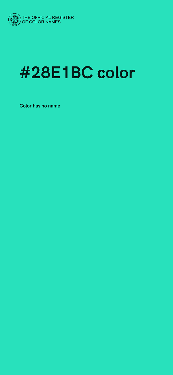 #28E1BC color image