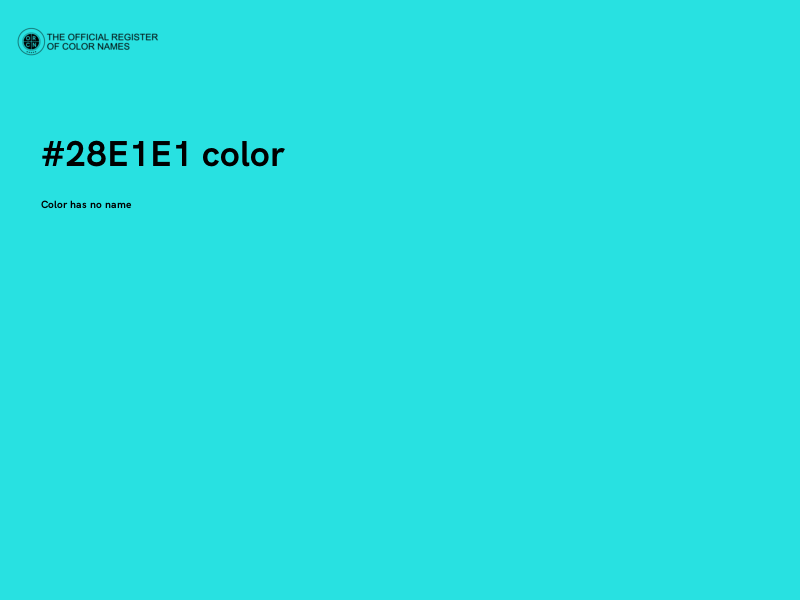 #28E1E1 color image