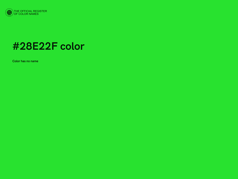 #28E22F color image