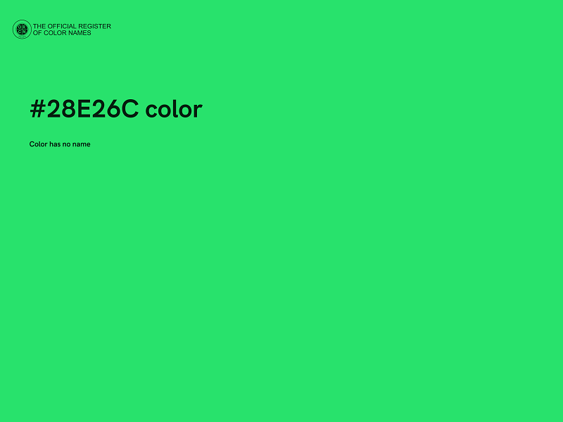 #28E26C color image