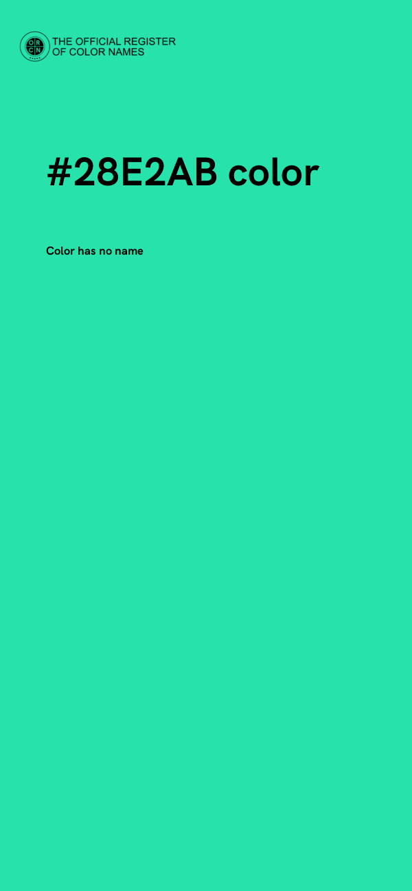 #28E2AB color image