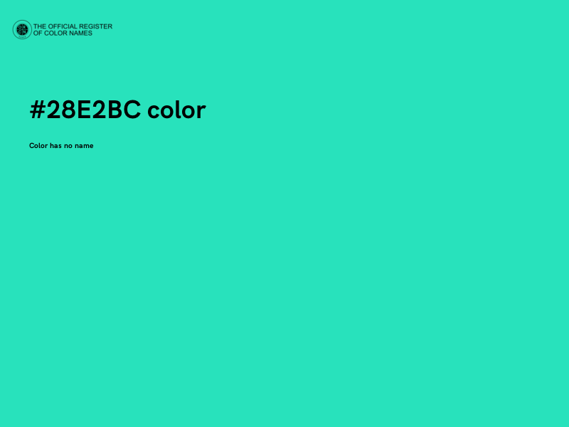 #28E2BC color image