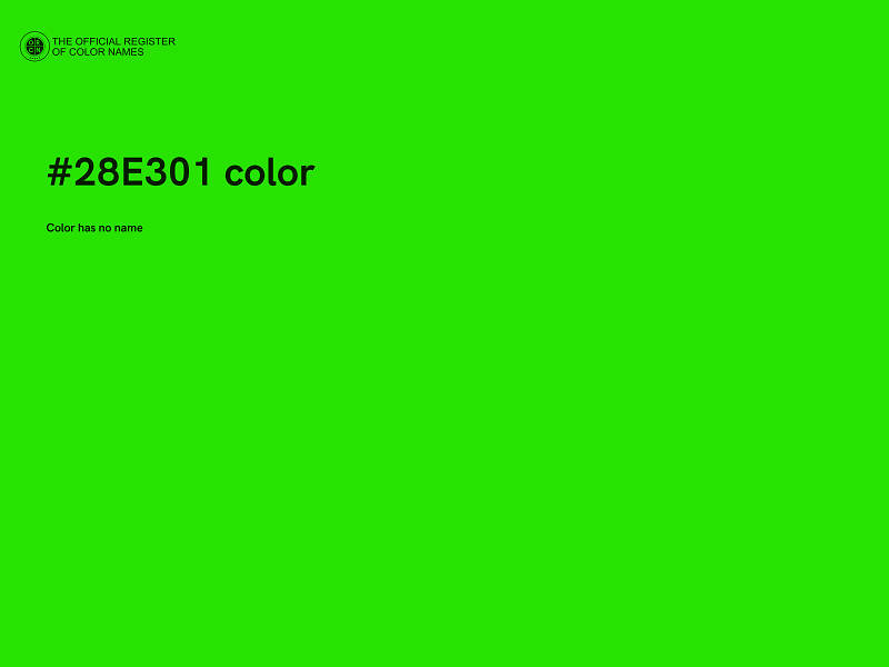 #28E301 color image