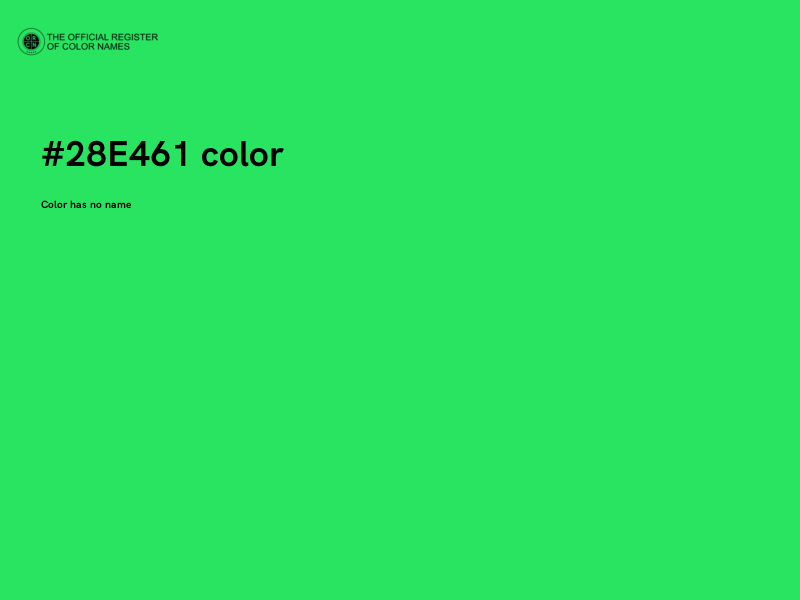 #28E461 color image