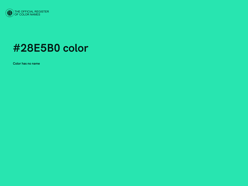 #28E5B0 color image