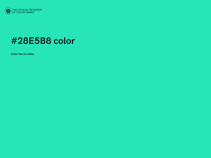 #28E5B8 color image