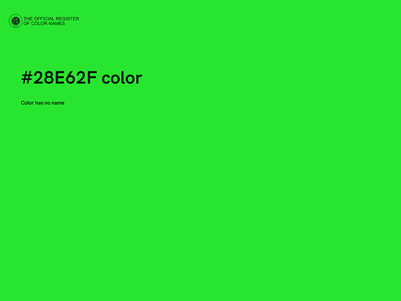 #28E62F color image