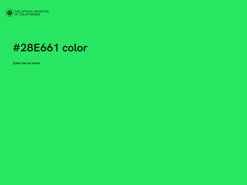 #28E661 color image