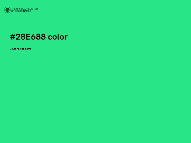 #28E688 color image