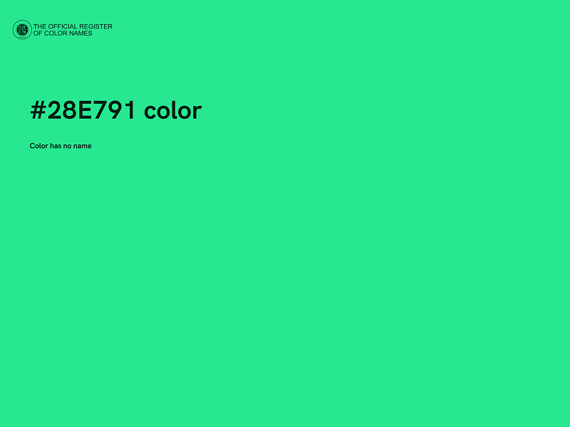 #28E791 color image