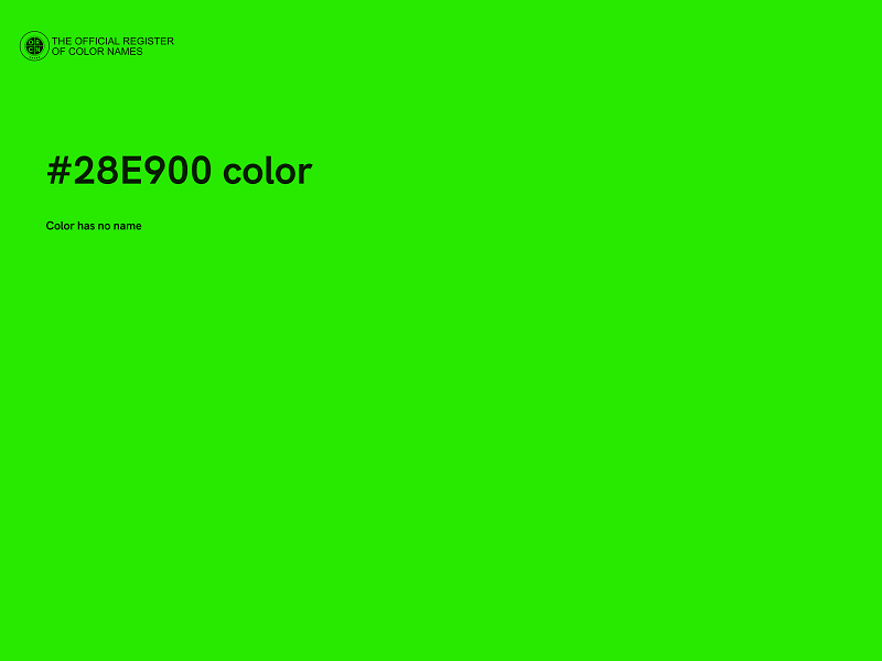 #28E900 color image