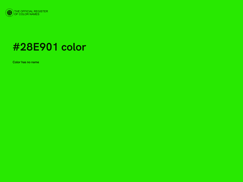 #28E901 color image