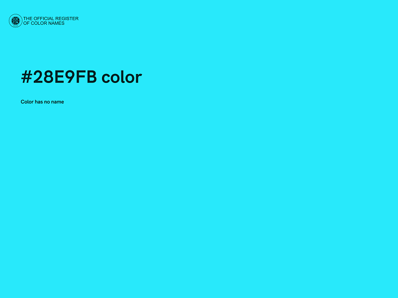 #28E9FB color image