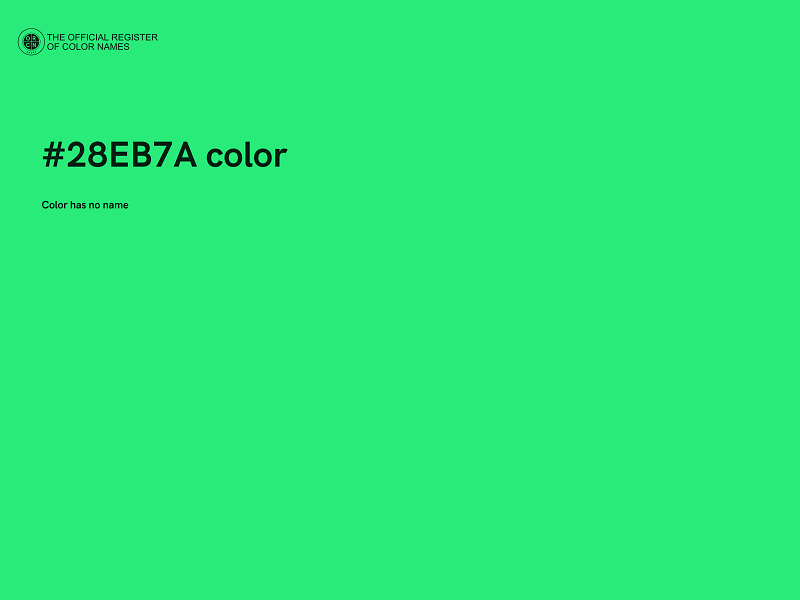 #28EB7A color image