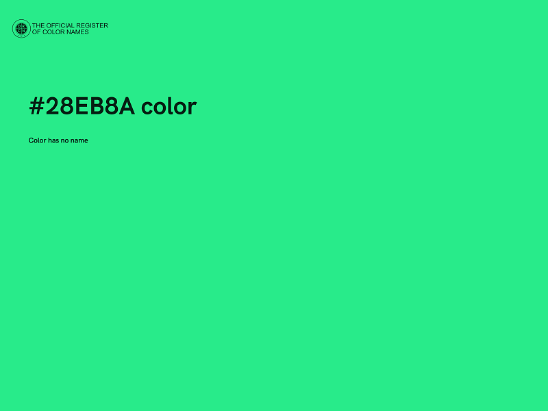 #28EB8A color image