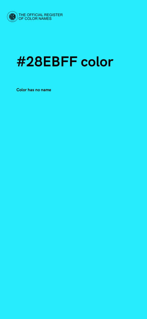 #28EBFF color image