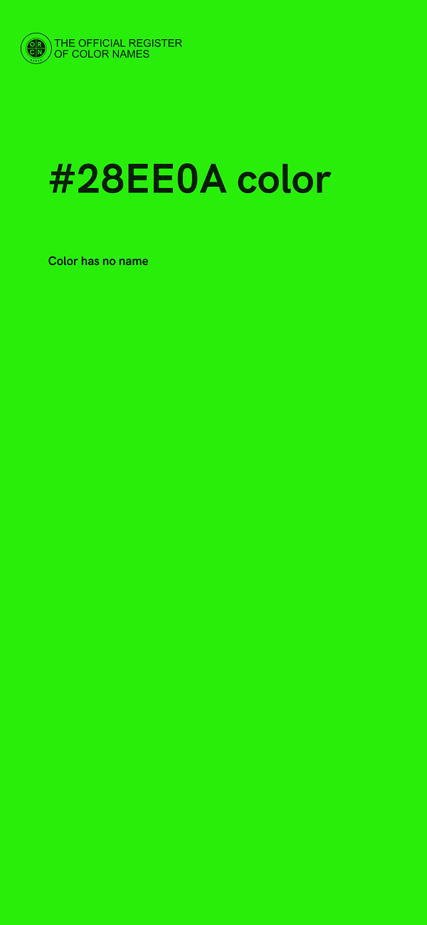 #28EE0A color image