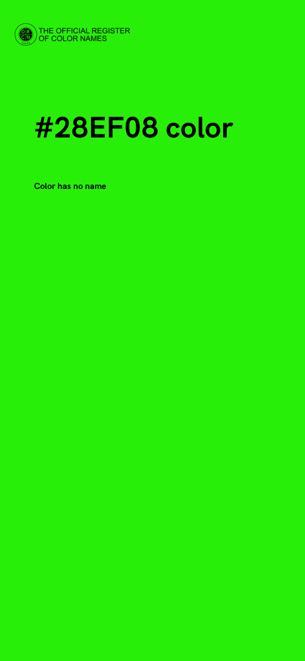 #28EF08 color image