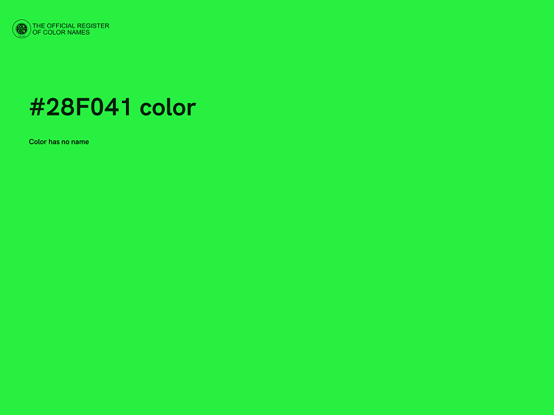 #28F041 color image