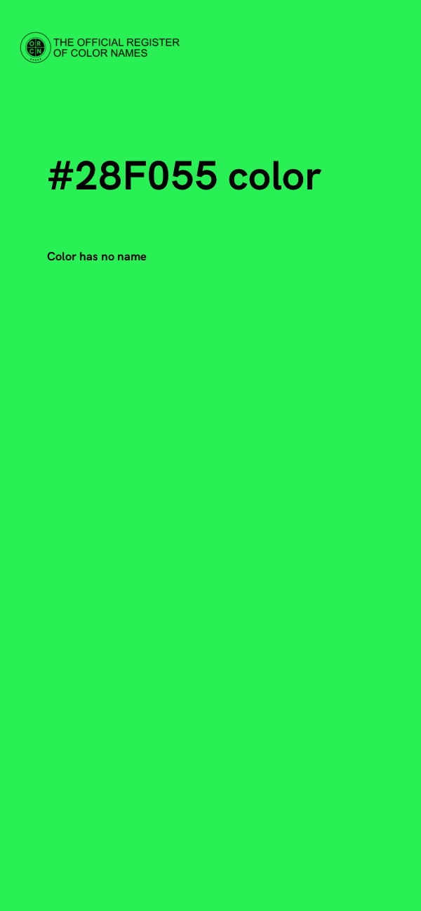 #28F055 color image