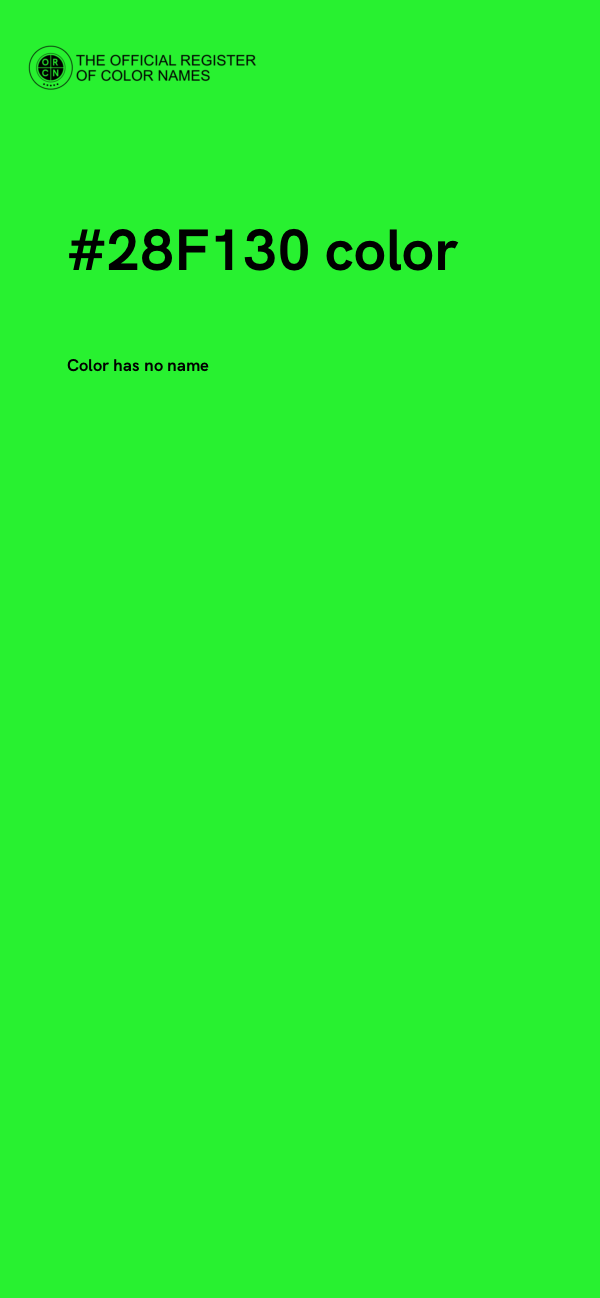 #28F130 color image