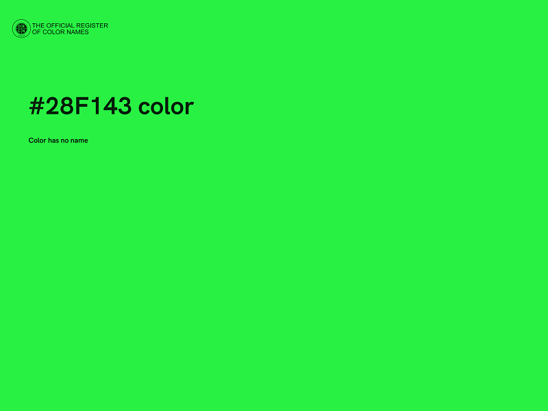 #28F143 color image