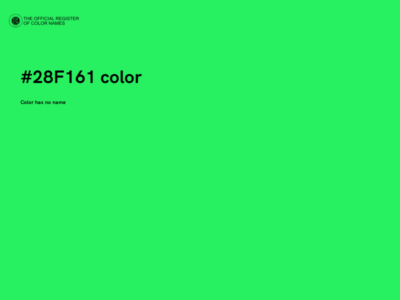 #28F161 color image