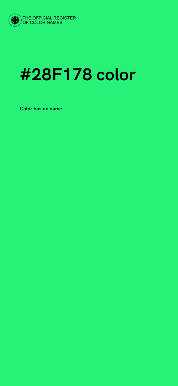 #28F178 color image