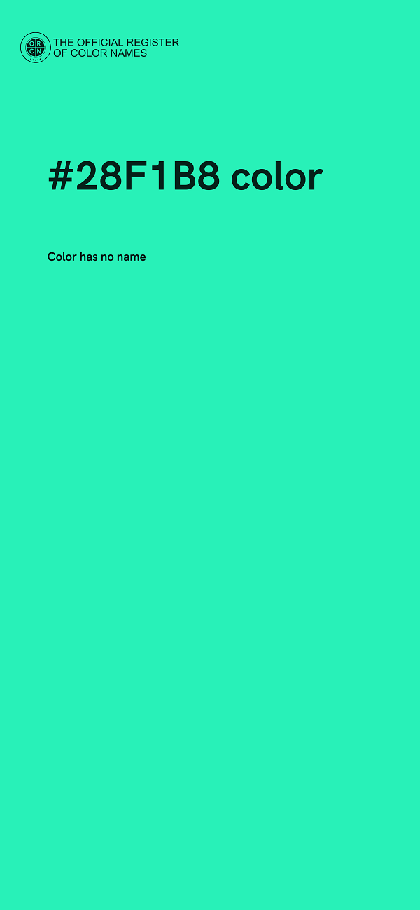 #28F1B8 color image