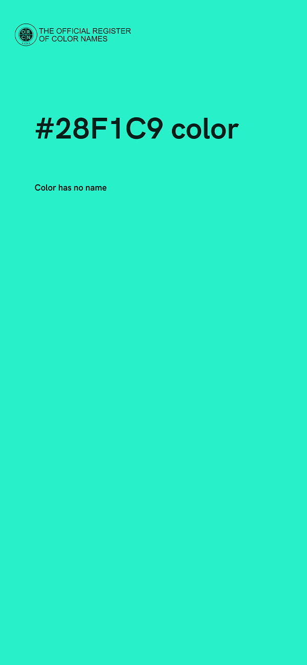 #28F1C9 color image
