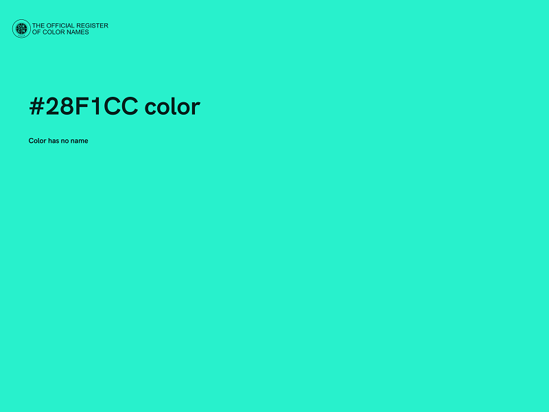 #28F1CC color image