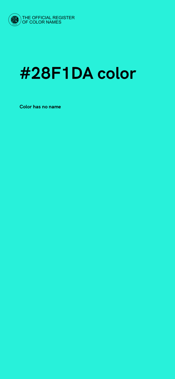 #28F1DA color image