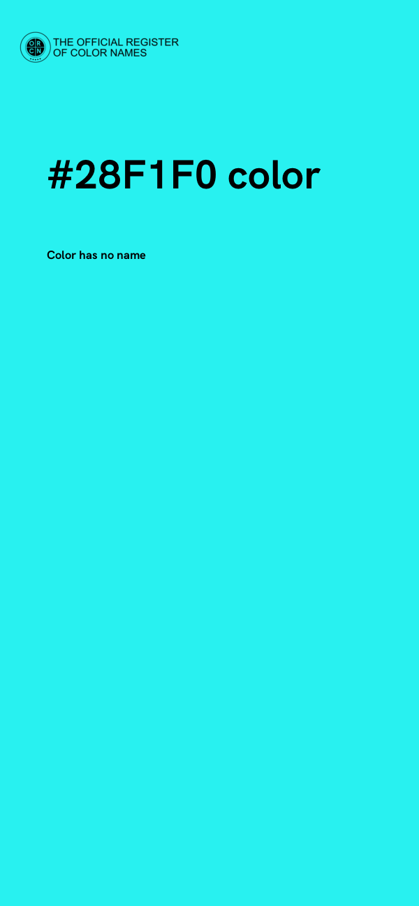 #28F1F0 color image