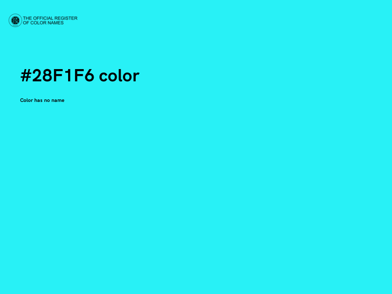 #28F1F6 color image