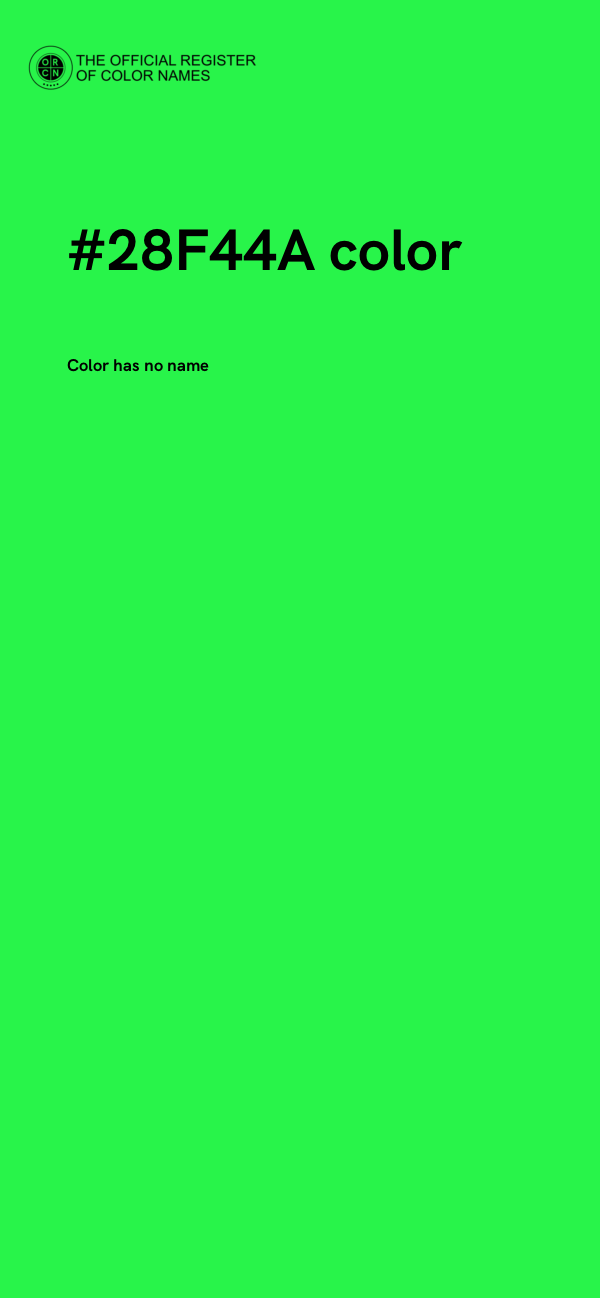 #28F44A color image