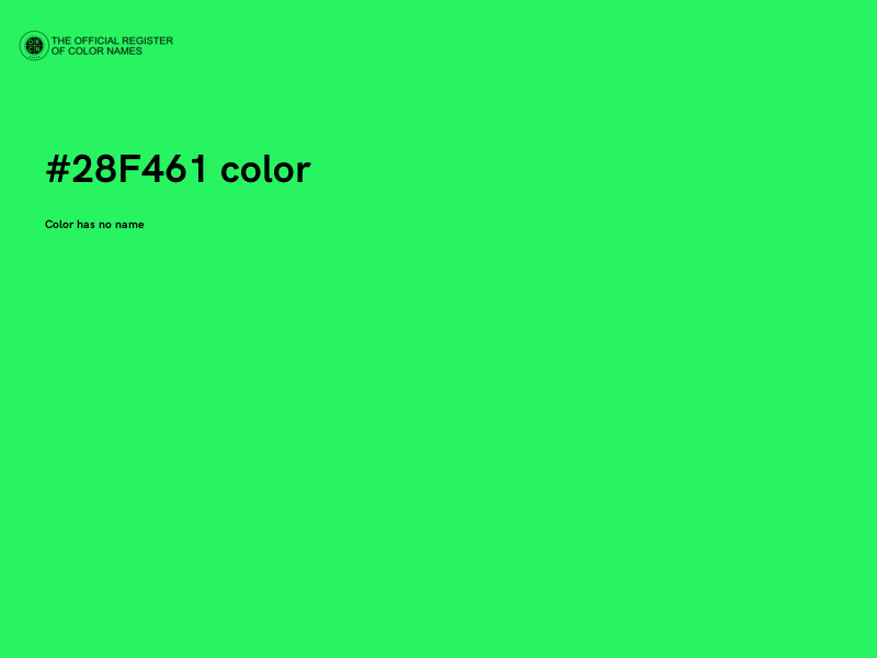 #28F461 color image