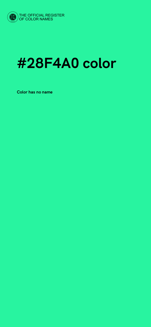 #28F4A0 color image