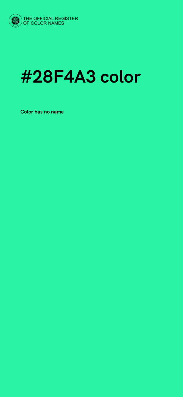 #28F4A3 color image