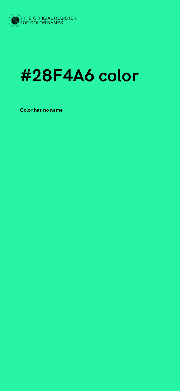 #28F4A6 color image